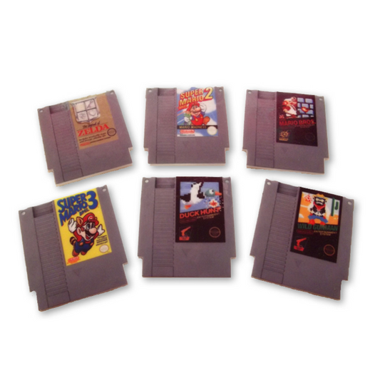 NES Wild gunman cart printed charm, 6cm large