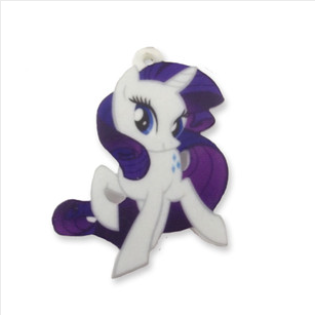 Pony Rarity printed charm, 4.5cm